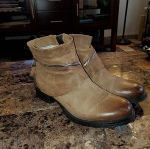 Miz Mooz Tan Ankle Boots